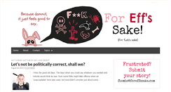Desktop Screenshot of foreffssake.com