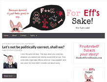 Tablet Screenshot of foreffssake.com